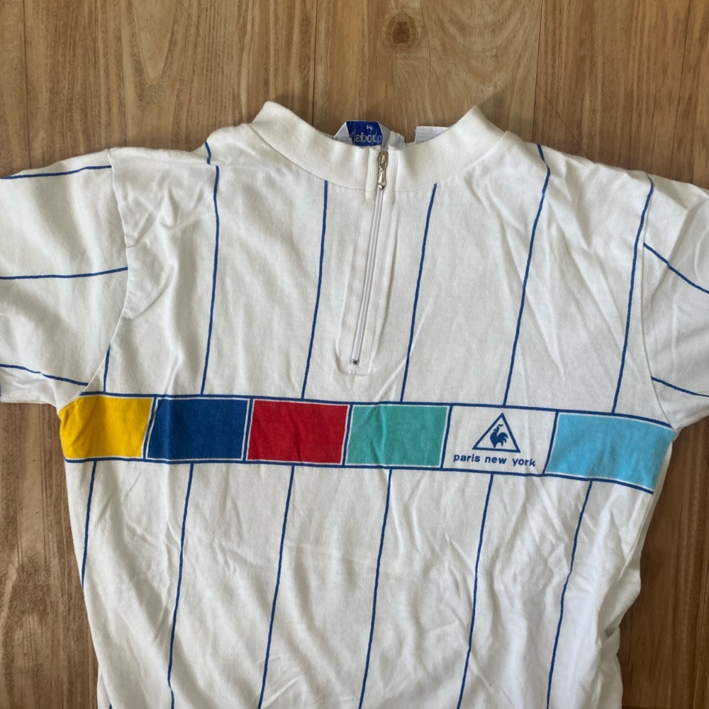 LE COQ SPORTIF Vintage French Paris New York Biking Shirt S - Picture 4 of 7
